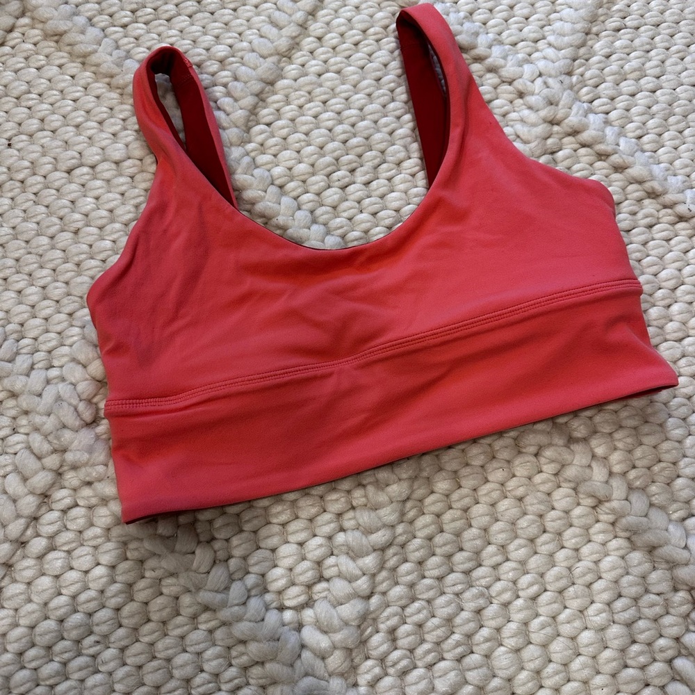 lululemon athletica Scoop-Style align reversible Sports Bra in Coral Pink